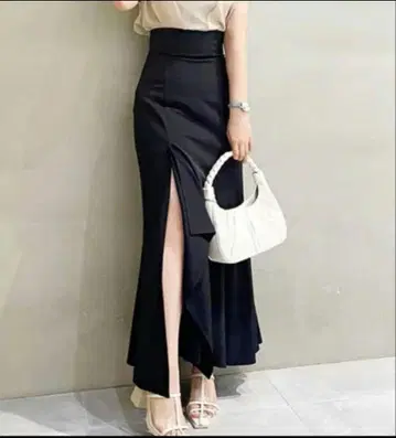 cocodeal 와이드 벨트 포함 아지메 머메이드 스커트