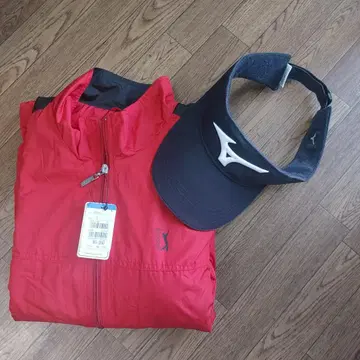 GPA 투어 레드 자켓 미즈노 선바이저 세트