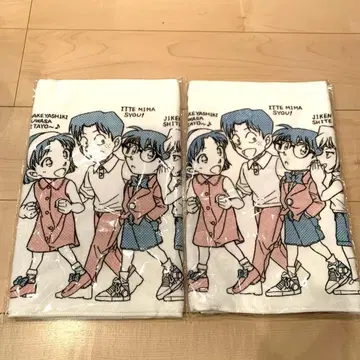 24시간 TV 명탐정 코난 페이스 타월 미개봉 새상품 2장 세트