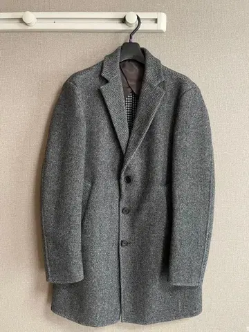 그레이 체스터 코트 울 혼방 EDIFICE