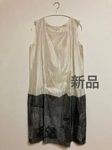 dosa 도사 리사이클 레이스 패치워크 실크 원피스 새상품