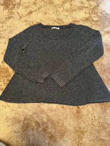 LA DO DA 그레이 긴팔 니트