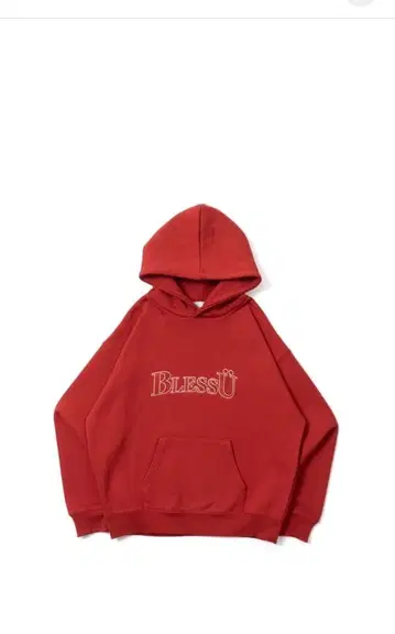 BlessU 블레스유 후드티 빨간색