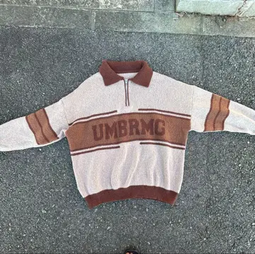 UMBRNG 집업 니트 스웨터