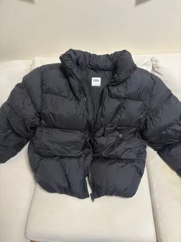 ZARA 블랙 다운 자켓 XL