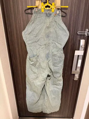 연한 데님 오버롤