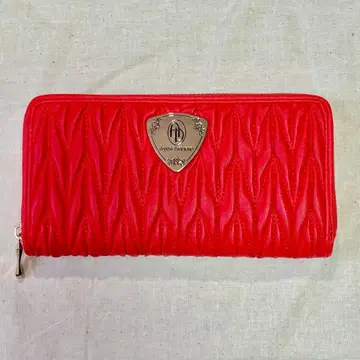 [ 아시야 다이아몬드 ] 레드 퀼팅 장지갑