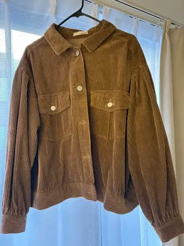 브라운 코듀로이 자켓