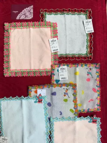 치카자와 레이스 타월 손수건 6장 세트!