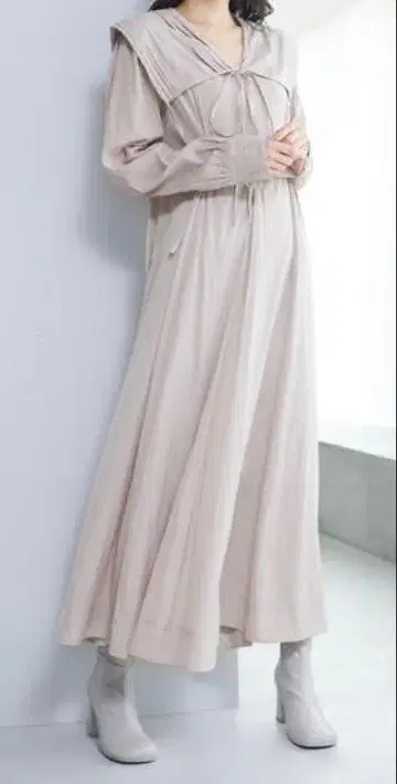 cocodeal 세일러 원피스 핑크 베이지 사이즈 2