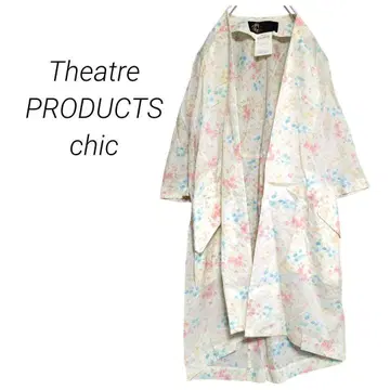 시어터 프로덕츠/꽃무늬 가운 가디건 토퍼 롱 기장 가디건 F