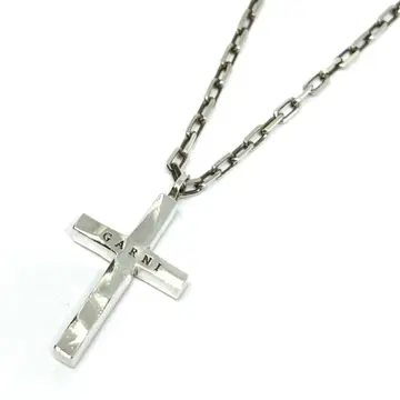 [ GARNI ] 크로스 십자가 45cm 펜던트 목걸이 SILVER