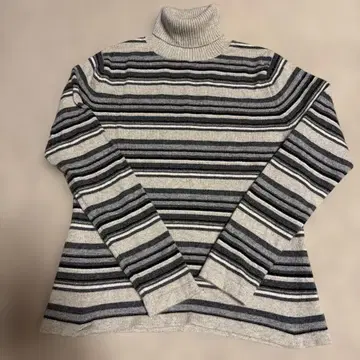 ASHIYA 일본제 새상품급 캐시미어 100 스웨터 그레이 보더