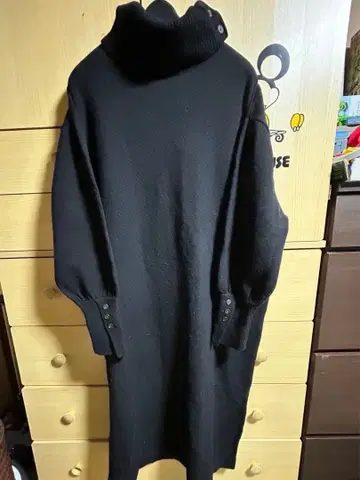 green label relaxing 블랙 니트 원피스