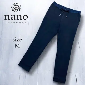 [ nano universe ] 조거 팬츠 M 다크 네이비 허리밴딩