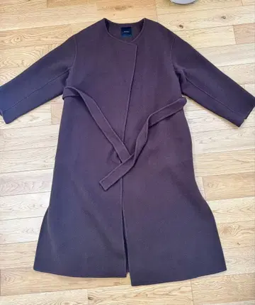 spick&span 울 코트 벨트 포함 브라운