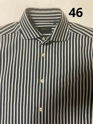 ABAHOUSE RECENCY OF MINE 스트라이프 셔츠 46 네이비