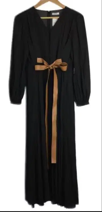 프레이 아이디 버튼 롱 셔츠 원피스 48 블랙