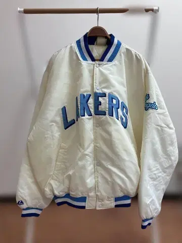 레이커스 3XL 빅 사이즈 바시티 자켓 빈티지
