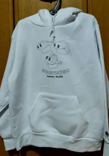 샤리타츠 후드티 M 아이스그레이 포켓몬