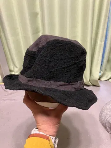 CA4LA 버킷햇 블랙 소재:린넨 레이온 소가죽