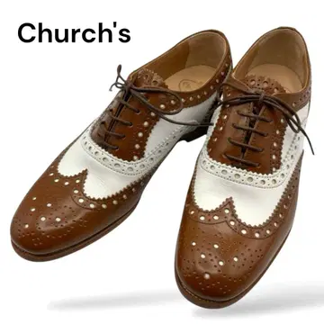 컨디션 최상 Church's 바이컬러 윙팁 35.5 이탈리아제