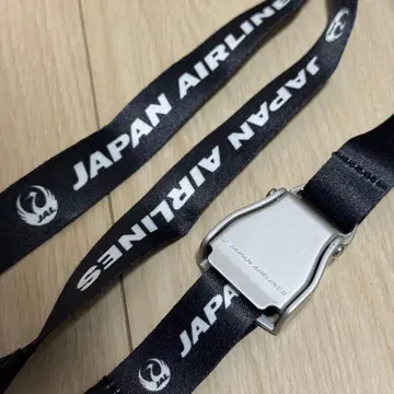 JAL 일본항공 시트 벨트 버클 넥스트랩 검정 블랙 새상품