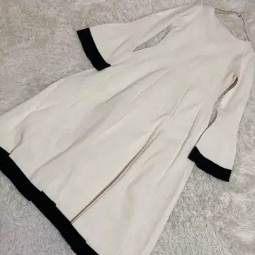 CELFORD 바이컬러 원피스 아이보리 38 깔끔 고급 경사