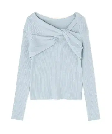 내추럴 뷰티 베이직 트위스트 라메 리브 니트