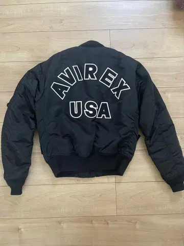 AVIREX MA-1 플라이트 자켓 M 블랙