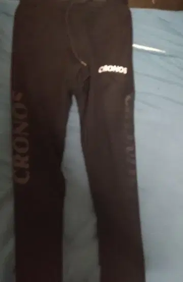 CRONOS 블랙 조거 팬츠 스키니 팬츠