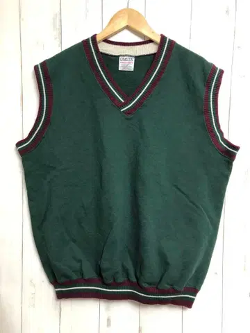 90s USA제 ONEITA 사슴 맨투맨 베스트 XL 그린 r28