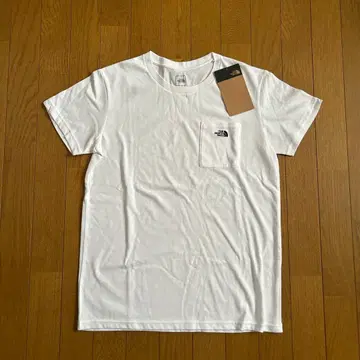 미사용 새상품 THE NORTH FACE 심플 포켓 T셔츠 L 화이트