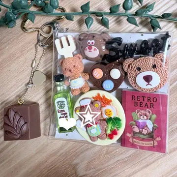 가챠 파우치 곰돌이 cafe