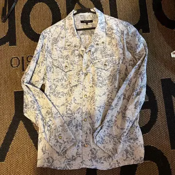 MICHEL KLEIN 꽃무늬 긴팔 셔츠 48