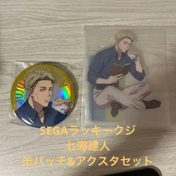세가 럭키 쿠지 주술회전 나나미 켄토 아크릴 스탠드, 캔 배지 세트