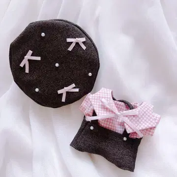 인형 옷 하피누이 치비누이 치비스토 의류 딸기 초코 리본 베레모