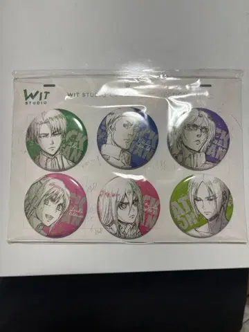 진격의 거인 WIT STUDIO 캔뱃지 컬렉션