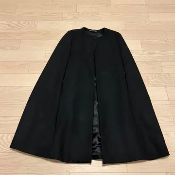 ZARA WOMAN 블랙 케이프 코트