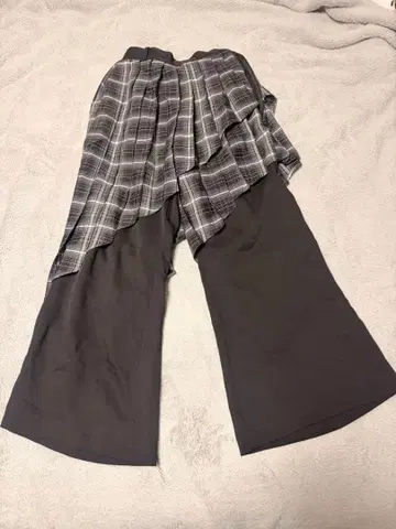 [ 거의 미사용 ] 체크 레이어드 팬츠 HARE