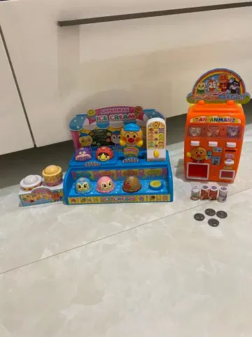 호빵맨 아이스크림 자판기 세트 작동 확인 완료