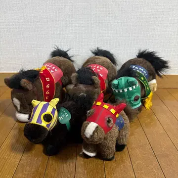 경마 봉제 인형 5체 세트