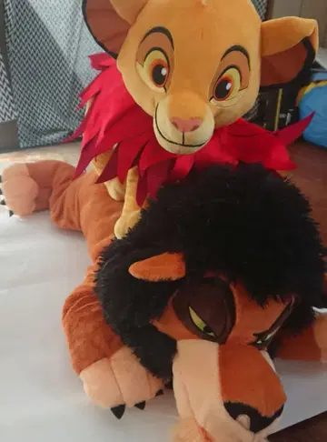 심바와 스카 봉제 인형 세트