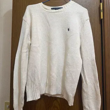 아이보리 크루넥 니트 POLO