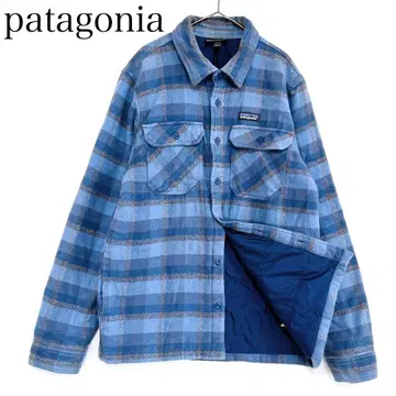 파타고니아 인슐레이티드 피요르드 플란넬 자켓 (M) 체크 무늬
