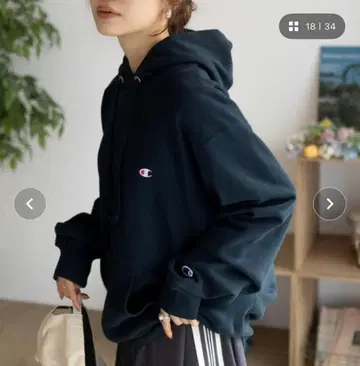 Champion 후디 네이비 M 사이즈