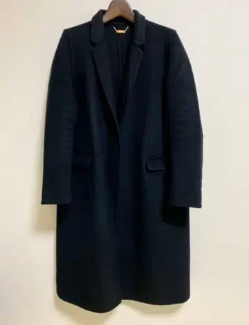 라운지 드레스 다크 네이비 체스터 코트