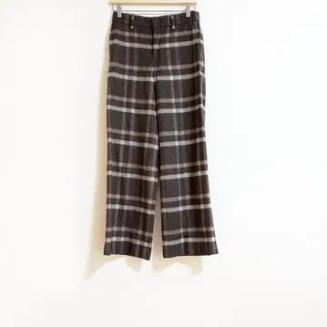 ESTNATION / 울 체크 와이드 팬츠