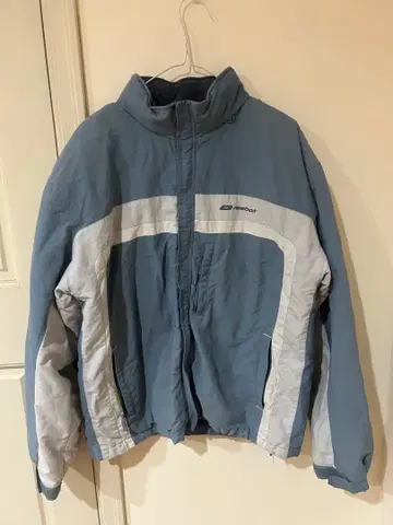 리복 나일론 자켓 파란색 풀 집업