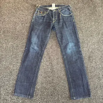 TRUERELIGION 다크 블루 스트레이트 데님 29인치 y2k